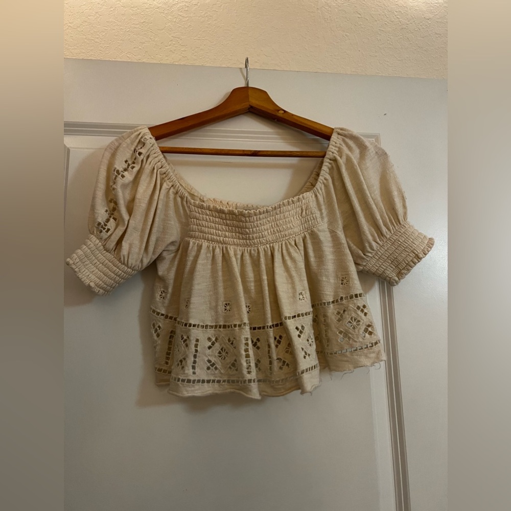 Urban outfitters off shoulder crop